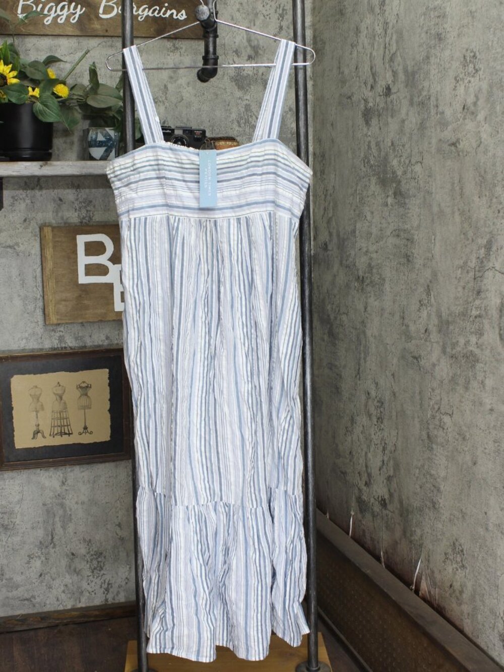 London Times Women S Smocked Back Maxi Dress T6850P 12P